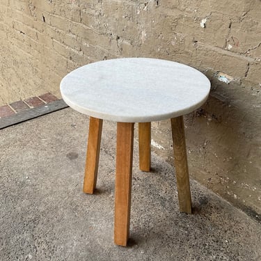 Modern Marble Top Stool/Side Table