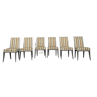 Set of 6 Harvey Probber Dining Chairs Saber Legs