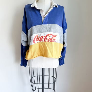 Vintage Coca Cola Rugby Top / L 