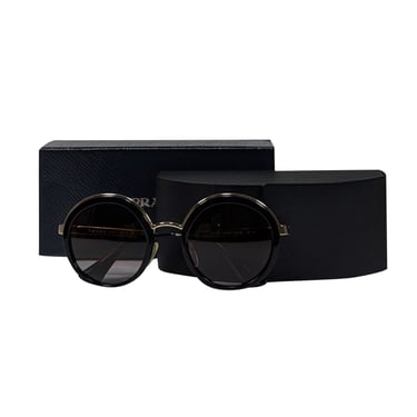 Prada - Black Oversized Round Sunglasses