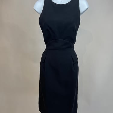 1970s Geoffrey Beene New York Black Dress 