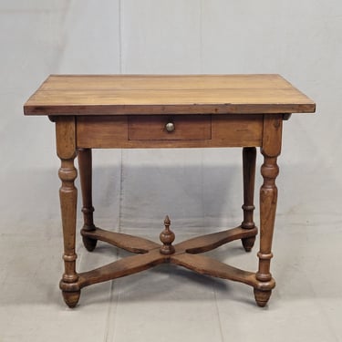 Antique Eastern European Pine and Beechwood Baker's Table Kitchen Island