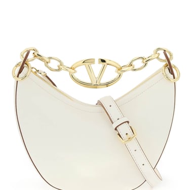 Valentino Garavani Mini Vlogo Moon Bag In Nappa Leather With Chain Women