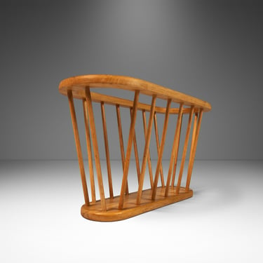 Mid-Century Modern Umbrella Rack Stand Holder in Solid Ash in the Manner of Arthur Umanoff, USA, c. 1970's 