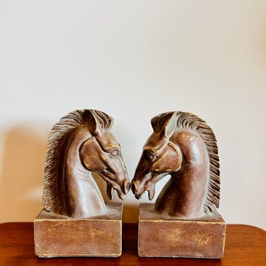 Majestic Horse Head Bookends