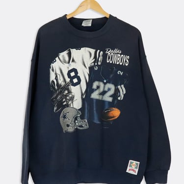 Vintage 1993 NFL Dallas Cowboys Jersey Graphic Sweatshirt Sz L