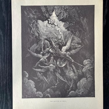 Gustave Doré The Mouth of Hell and The Gathering of the Waters 