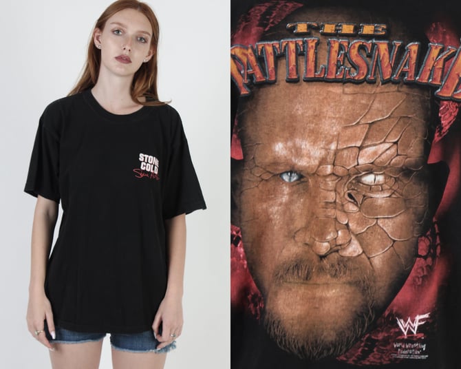 Stone Cold Steve Austin T Shirt / WWE The Rattlesnake