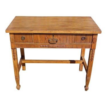 Antique French Louis XVI Style Fruitwood Writing Desk Vanity Console Table