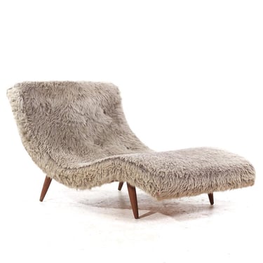 Adrian Pearsall for Craft Associates Mid Century Wave Chaise - mcm 