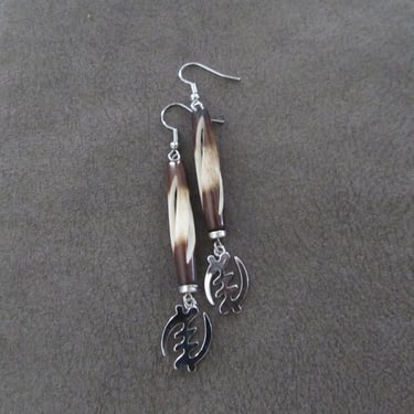 Adinkra symbol earrings, silver Gye Nyame earrings 200 