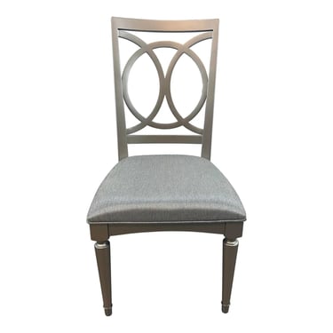 Pulaski Modern Geometric Warm Silver Dining Side Chair