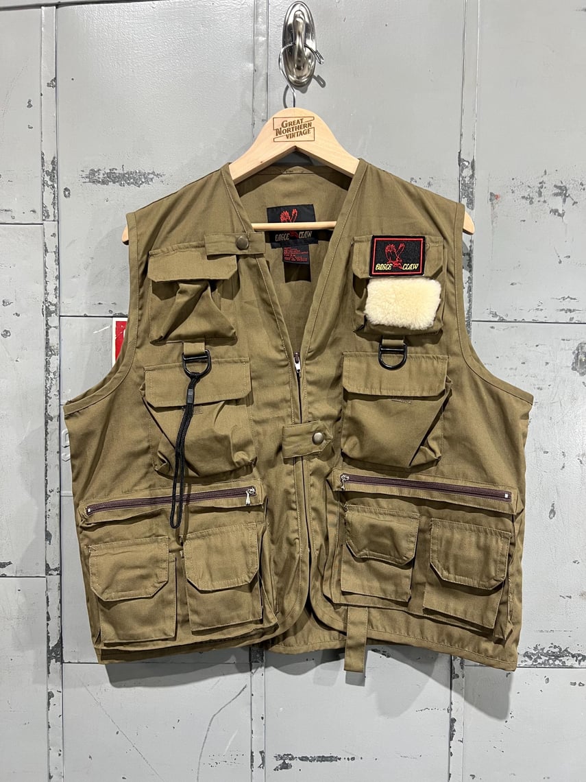 Vintage 1970's Orvis Fly Fishing Vest Men's M Tan Multiple