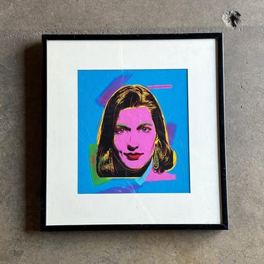 Pop Art Style Signed Portrait 