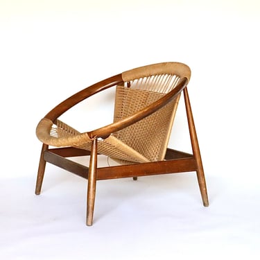 Mid Century Modern Ringstol Lounge Chair by Illum Wikkelsø