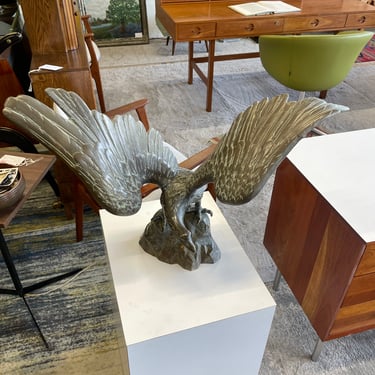 Brass Eagle Sculpture