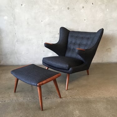 1960's Mid Century Papa Bear Style Chair
