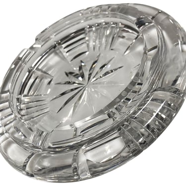 1960's Waterford Crystal 5" Diamond Cut Ashtray made in Ireland 