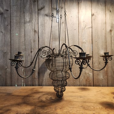 Wire Chandelier Candelabara 25.5