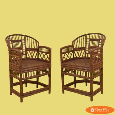 Pair of Brighton Chairs With Cane