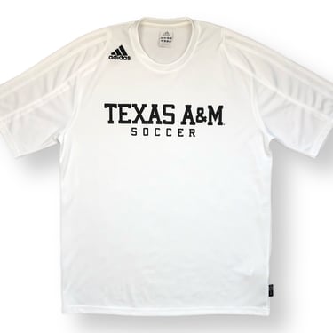 Vintage 2010 Adidas Texas A&M Aggies Soccer CLIMALITE Alternate/Away Training Jersey Size Medium/Large 