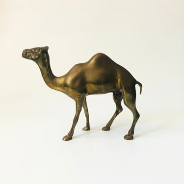 Large Brass Camel 