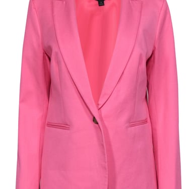 J.Crew - Bright Pink &quot;Baz&quot; Single Button Cotton Blend Blazer Sz 8