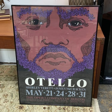 Otello Boston Opera Poster Framed