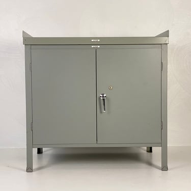 Vintage Metal Cabinet by Lyon of York, Pa, Circa 1950s - *Please ask for a shipping quote before you buy. 