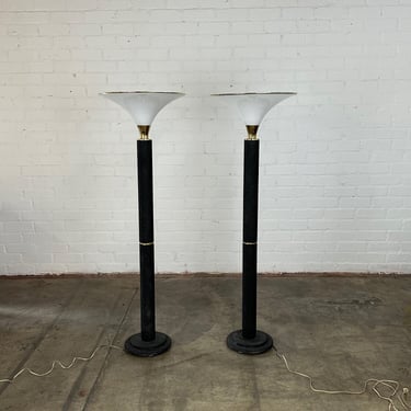 Vintage textured floor lamps - sold separately - no shipping 