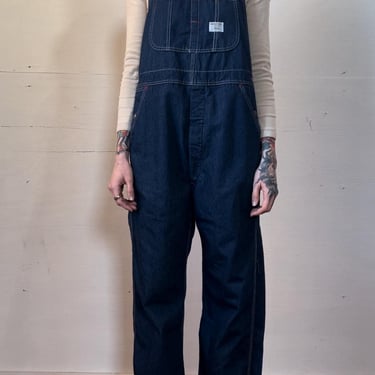 34” Waist, Vintage 1970s Big Mac Dark Wash Overalls, Workwear 