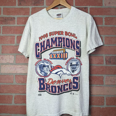 Vintage 1998 NFL Denver Broncos ORIGINAL Superbowl Champions Tee - Medium 