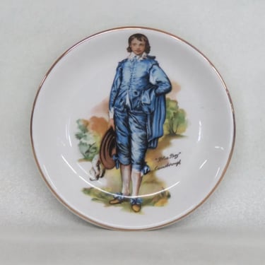 Wood and Sons England Porcelain Blue Boy Trinket Vanity Dish 3305B