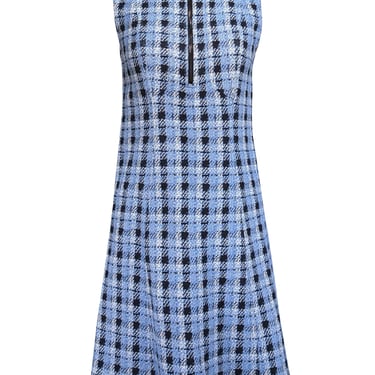 Derek Lam - Blue, Black, & White Plaid Sleeveless Dress Sz 6