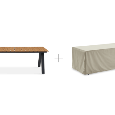 Castlery Sorrento Outdoor Dining Table with Cover FFW258-6