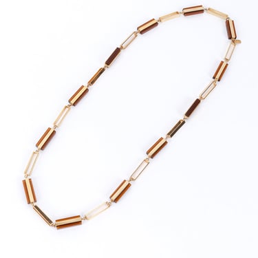 Lucite Bar Link Necklace