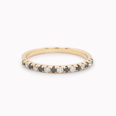 Black & White Diamond Stack Band