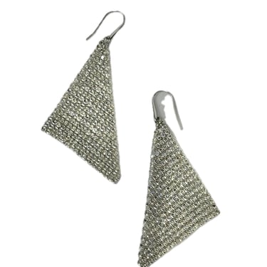 Swarovski Crystal Mesh Dangle Earrings