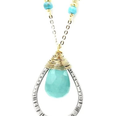 J&I Jewelry | Faceted Turquoise Necklace