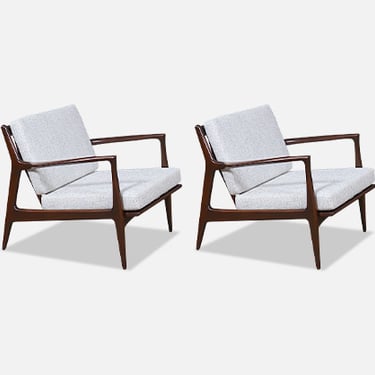 Sculpted Lounge Chairs by Ib Kofod-Larsen for Selig