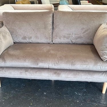 Velvet Grey Sofa