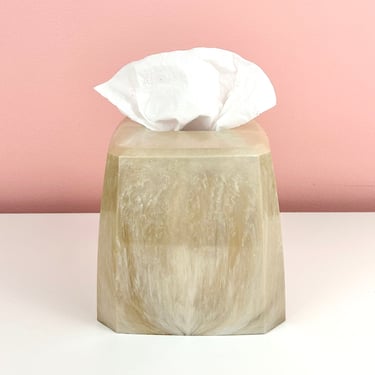 Pearl Taupe Tissue Box Cover 