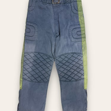 Vintage 1960’s - 70’s Denim Motorcycle Pants W:34