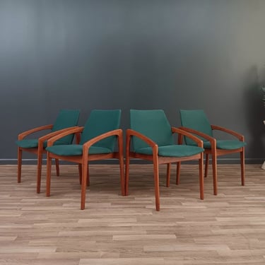 Set of 4 Mid-Century Danish Modern Dining Chairs by Kai Kristiansen 