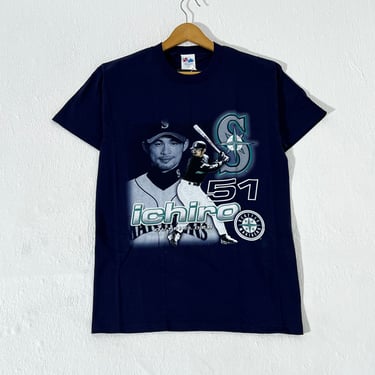 Vintage Ichiro Suzuki Seattle Mariners Majestic T-Shirt Sz. M (NWT)