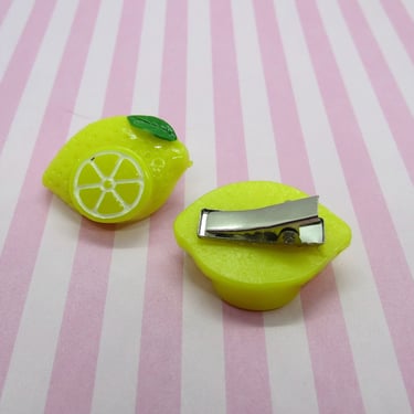 Lemon Hair Clip Summer Fruit Barrette 