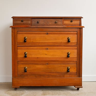 Vintage Oak Empire Chest of Drawers 