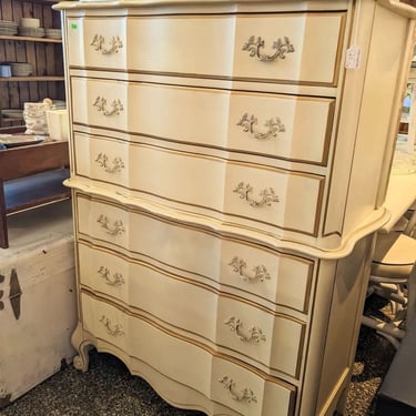 Faux French chest of smooth pulling drawers 37x18x53