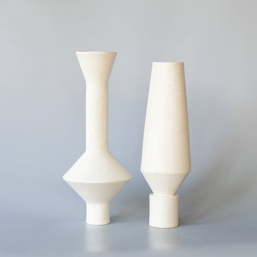 Bobbie Specker Ceramics: White Sculptural Vase