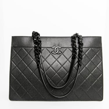 CHANEL 2021 Caviar Quilted My Everything Large Shopping Tote